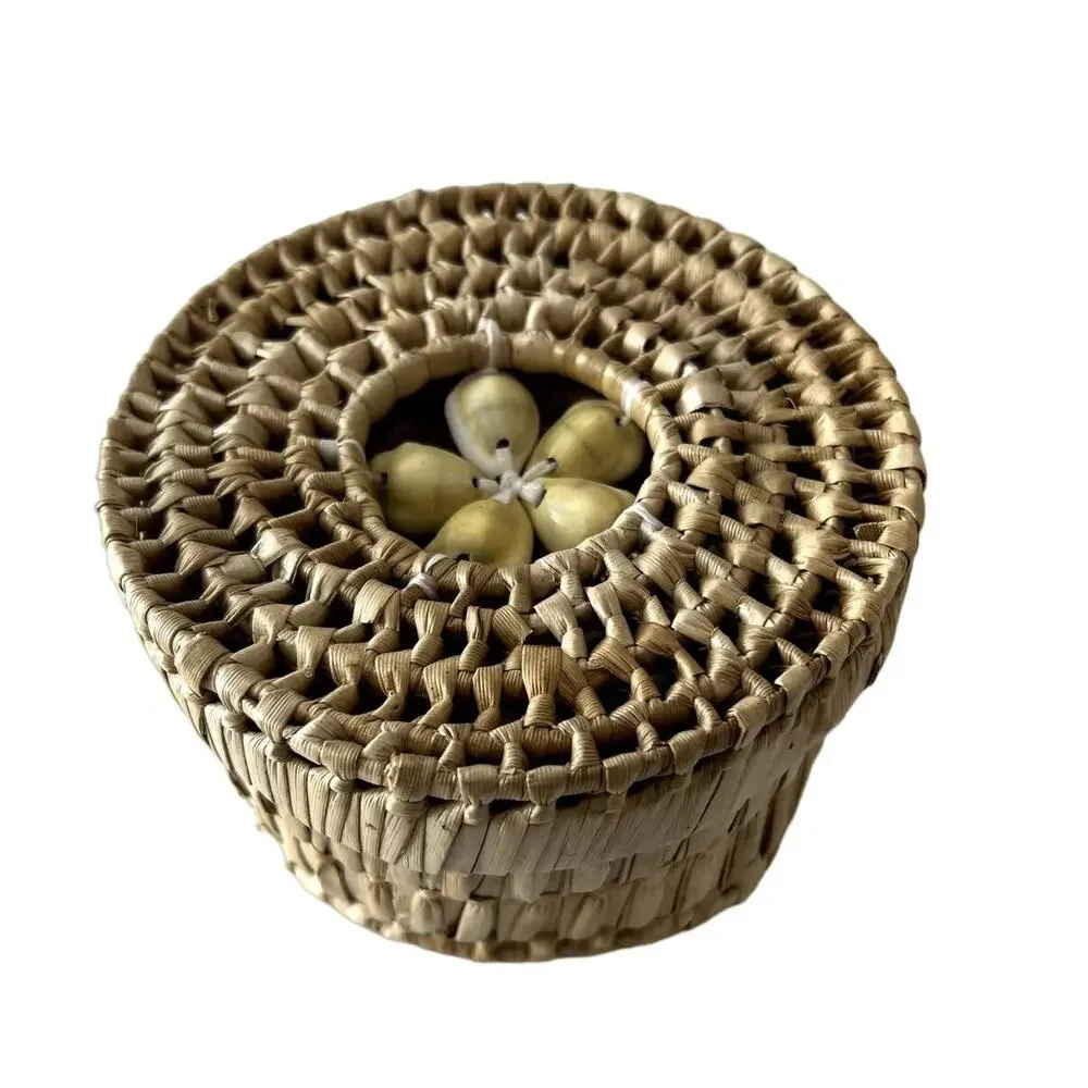South Pacific Handmade Drink Coasters All Natural Materials Real Shells Unused